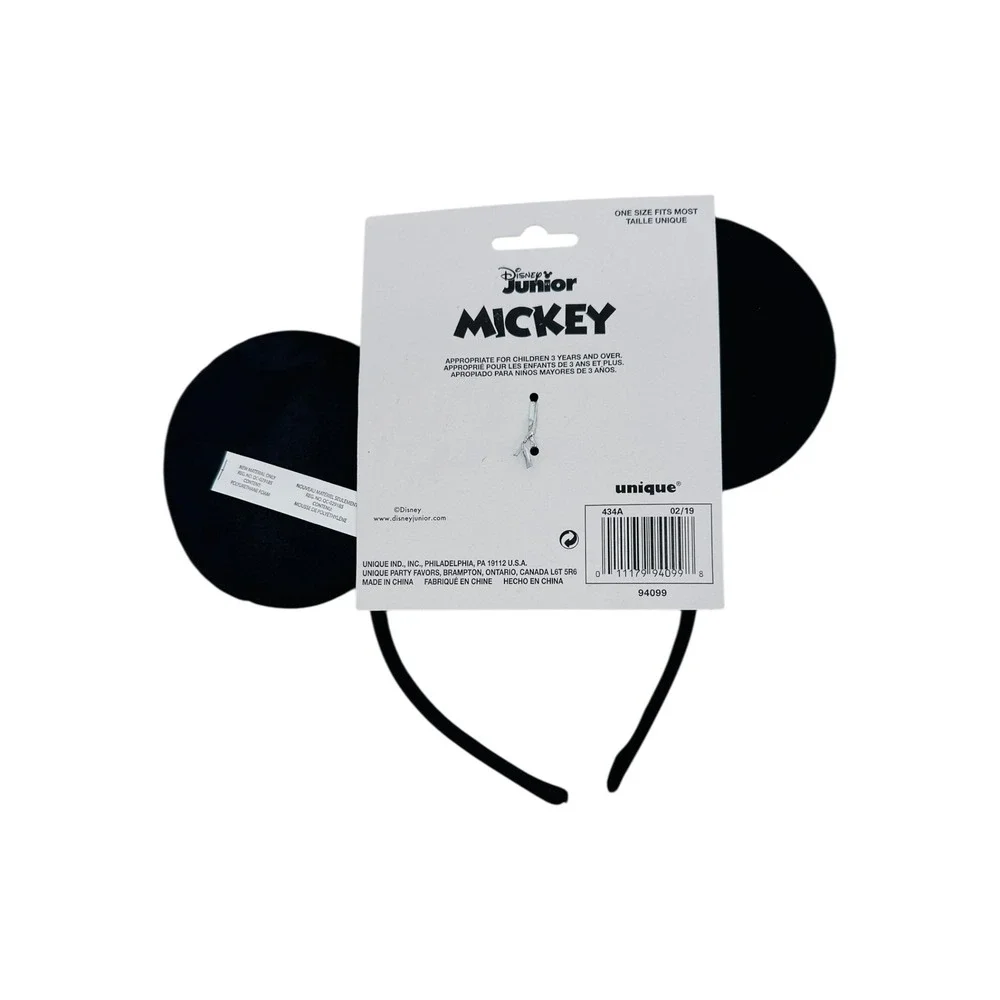 Disney Mickey Mouse Ears Headband Kids Black Costume Disney Junio